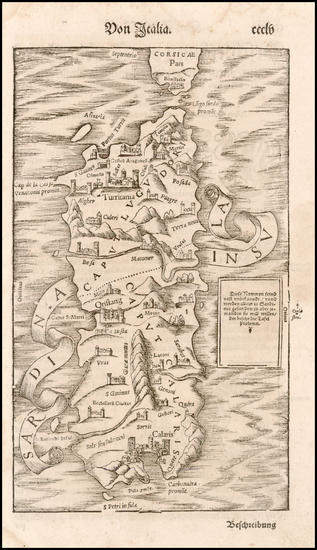 75-France and Balearic Islands Map By Sebastian Munster