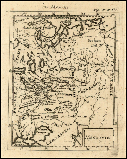 53-Europe and Russia Map By Alain Manesson Mallet