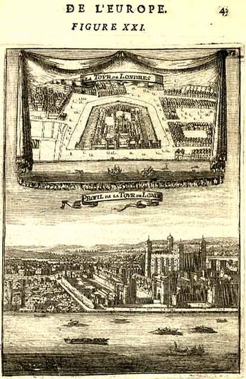 66-London Map By Alain Manesson Mallet