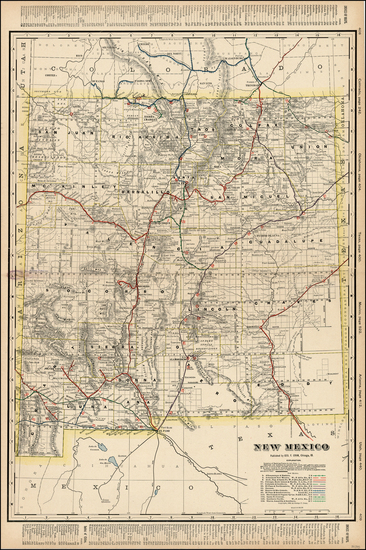 11-Southwest Map By George F. Cram
