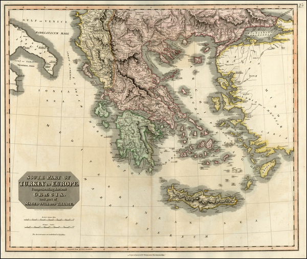 86-Europe, Balkans, Turkey, Balearic Islands and Greece Map By John Thomson