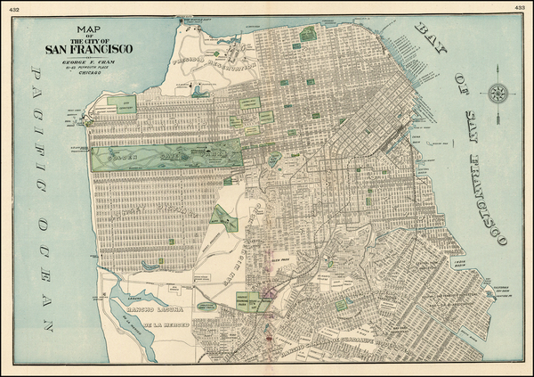 31-California Map By George F. Cram