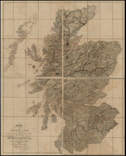 93-British Isles and Scotland Map By Aaron Arrowsmith