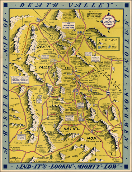 31-Southwest and California Map By Lindgren Brothers