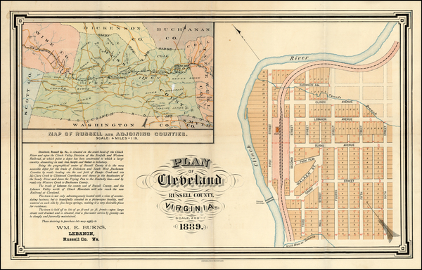 10-Southeast Map By William E. Burns / Stephens Litho & Engraving Company