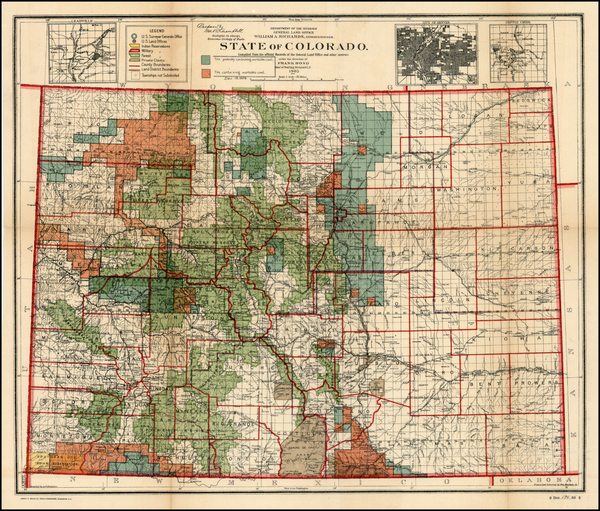 51-Rocky Mountains Map By U.S. General Land Office