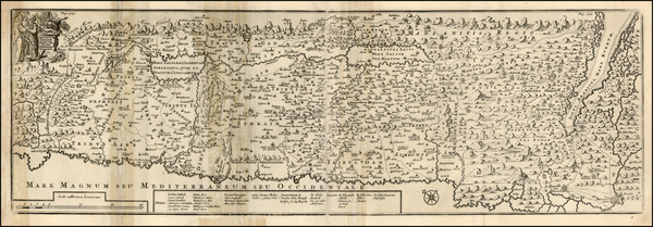 47-Holy Land Map By Jacob Bonfrerius