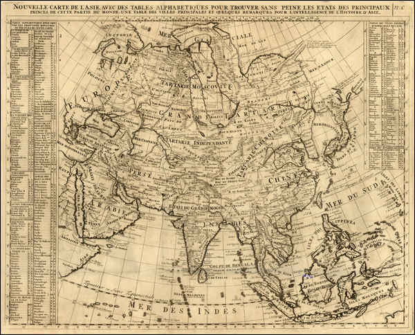 0-Asia Map By Henri Chatelain