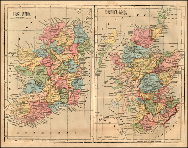 54-Scotland and Ireland Map By Charles Morse