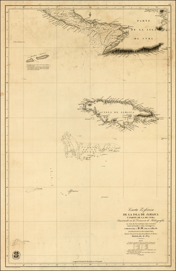 25-Cuba and Jamaica Map By Direccion Hidrografica de Madrid