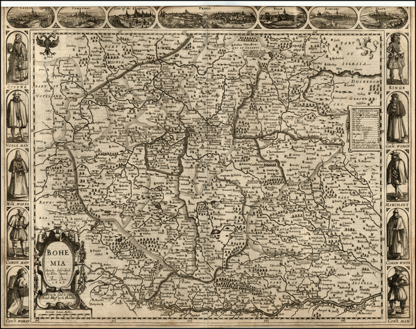 57-Czech Republic & Slovakia Map By John Speed