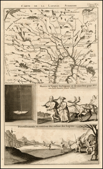 59-Scandinavia Map By Henri Chatelain