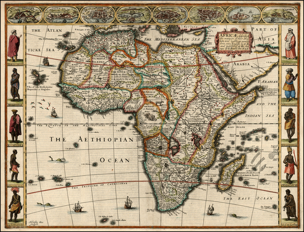 0-Africa and Africa Map By John Speed