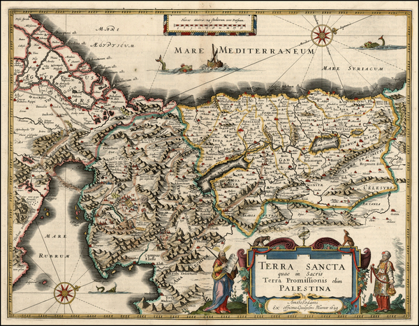 5-Asia and Holy Land Map By Willem Janszoon Blaeu