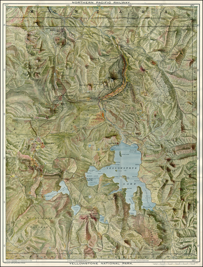 16-Rocky Mountains Map By Poole Brothers