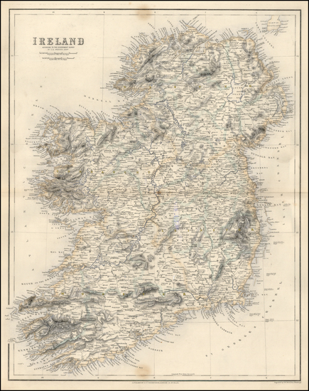 1-Ireland Map By Archibald Fullarton & Co.