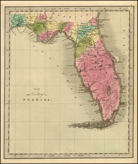 57-Florida Map By Jeremiah Greenleaf