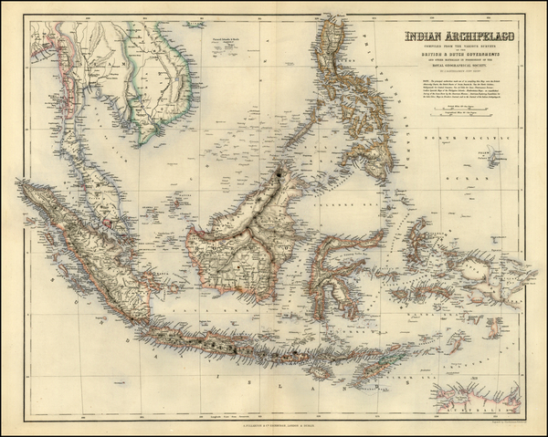 6-Asia, Southeast Asia and Philippines Map By Archibald Fullarton & Co.