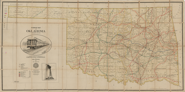 65-Plains and Southwest Map By Woodward & Tiernan Printing Company