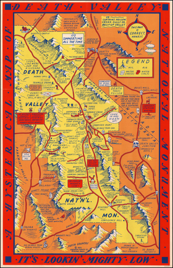 93-Southwest and California Map By Lindgren Brothers