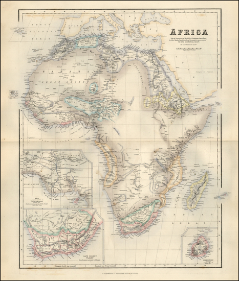 65-Africa and Africa Map By Archibald Fullarton & Co.