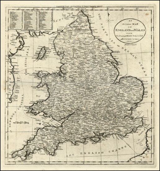 36-Europe and British Isles Map By Mathew Carey