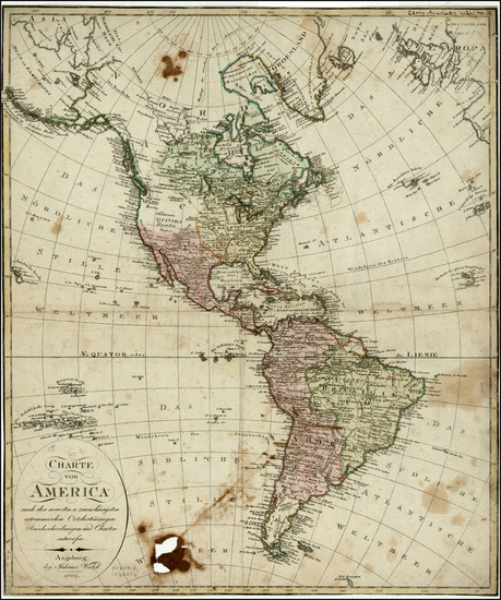 7-America Map By Johann Walch