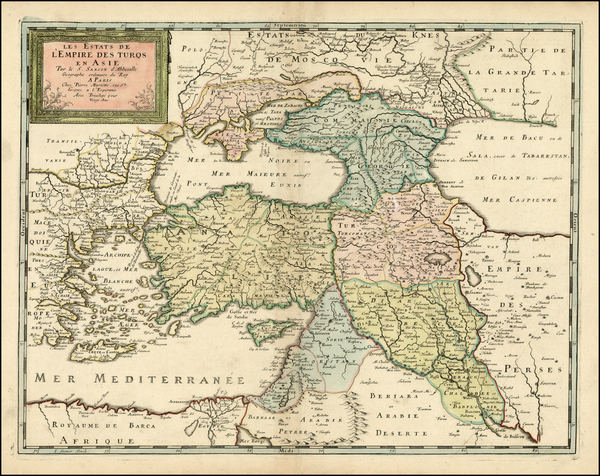 52-Europe, Turkey, Mediterranean, Asia, Middle East and Turkey & Asia Minor Map By Nicolas San