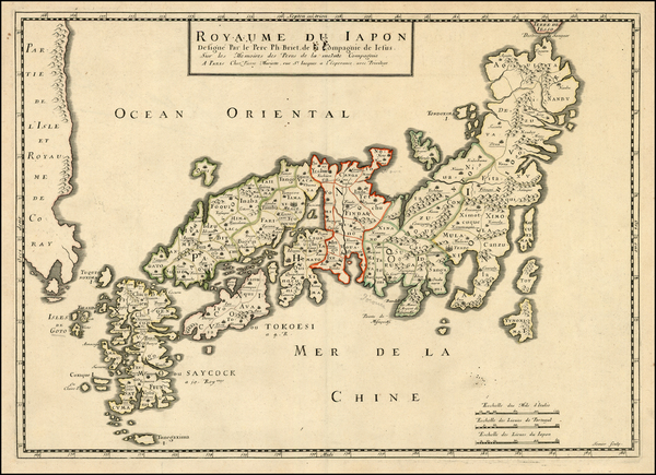 73-Japan and Korea Map By Philip Briet