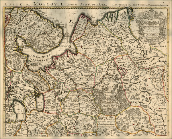 86-Europe and Russia Map By Johannes Covens  &  Cornelis Mortier