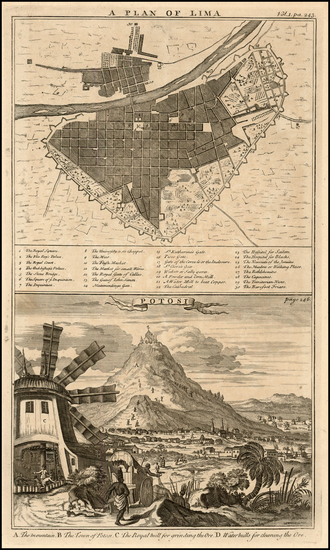 87-South America Map By Emanuel Bowen