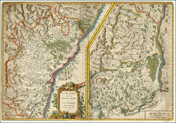 71-Europe, France and Germany Map By Gilles Robert de Vaugondy