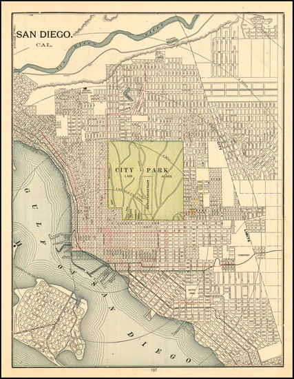 89-California Map By George F. Cram