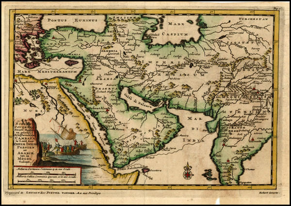 2-Indian Ocean, India, Central Asia & Caucasus, Middle East and Turkey & Asia Minor Map B