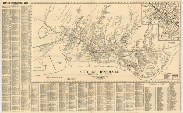 37-Hawaii and Hawaii Map By Honolulu Star Bulletin