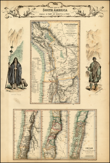 95-South America Map By Archibald Fullarton & Co.