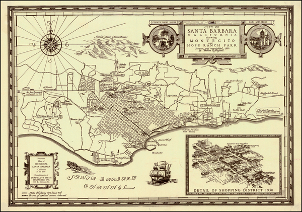 55-California Map By Wallace Penfield