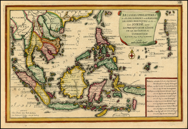 27-Asia, China, Southeast Asia and Philippines Map By Nicolas de Fer