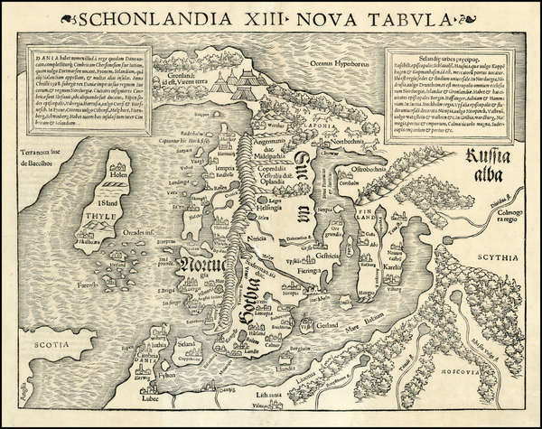 19-Baltic Countries, Scandinavia and Balearic Islands Map By Sebastian Munster