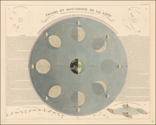 91-Celestial Maps and Curiosities Map By J. Andriveau-Goujon