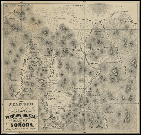 82-Southwest and Mexico Map By Cummings  Cherry