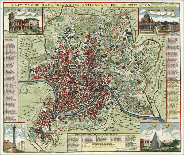 90-Italy Map By John Senex / John Harris