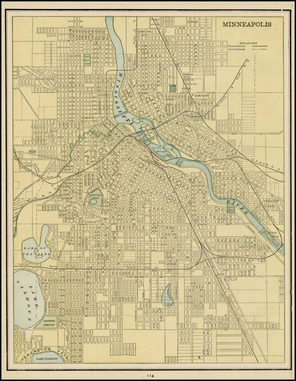 2-Midwest Map By George F. Cram