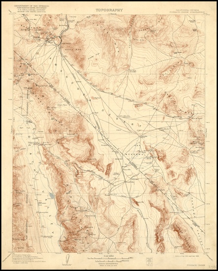 40-Southwest and California Map By U.S. Geological Survey