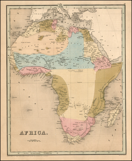 70-Africa Map By Thomas Gamaliel Bradford