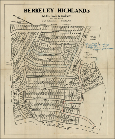 64-California Map By Meikle, Brock & Skidmore 