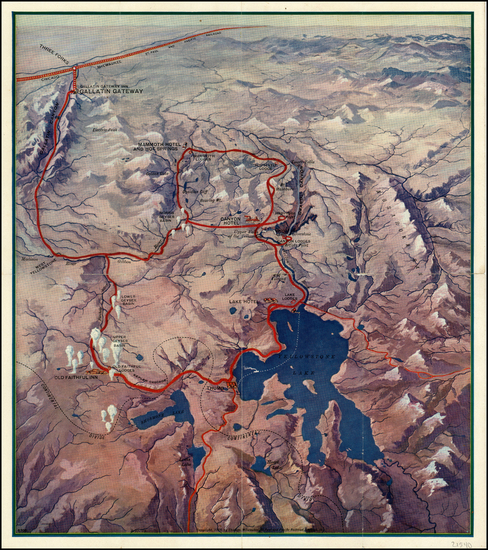 96-Rocky Mountains Map By Poole Brothers