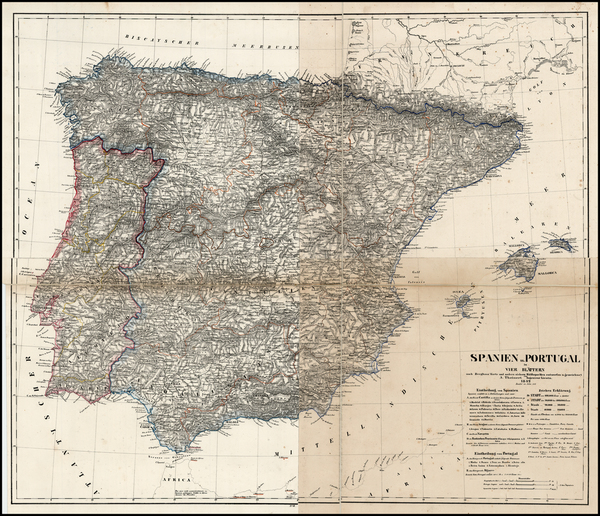 35-Spain and Portugal Map By Carl Flemming