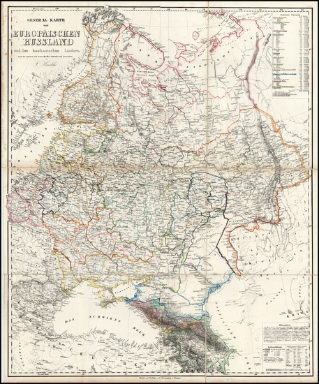 68-Poland, Russia and Baltic Countries Map By Carl Flemming