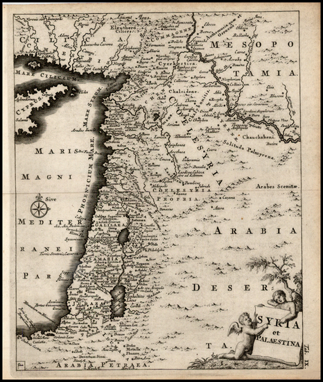 31-Middle East, Holy Land and Balearic Islands Map By Willelm & Jan  Goeree